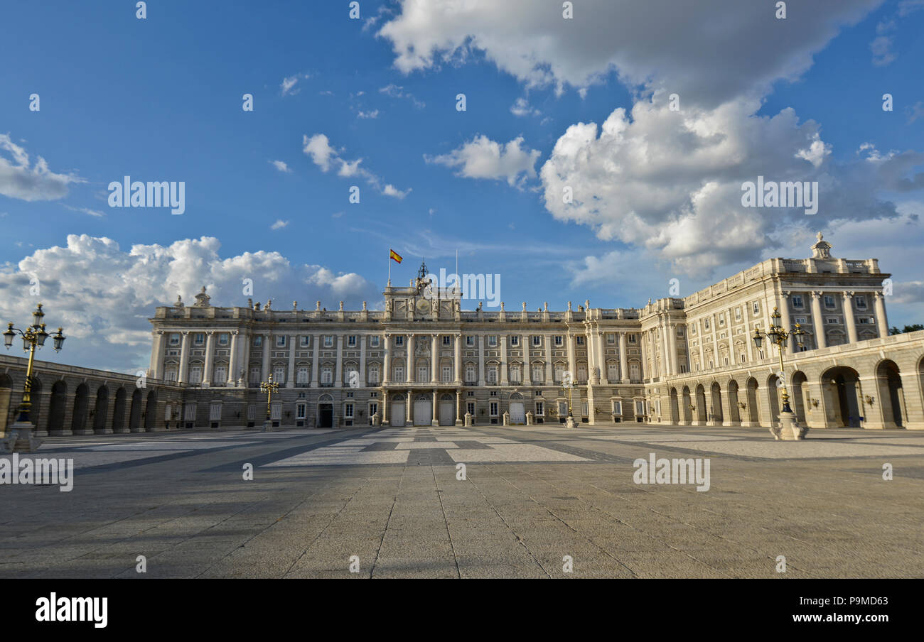 Palais Royal de Madrid (Palacio Real de Madrid), Espagne Banque D'Images
