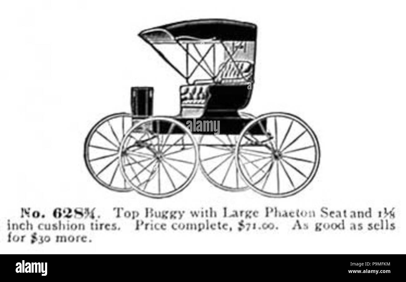 27 628 1906 Elkhart 3-4 Top Buggy avec de grandes places phaeton Banque D'Images 27 628 1906 Elkhart 3-4 Top Buggy avec de grandes places phaeton Banque D'Images