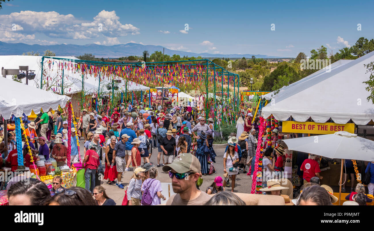 Marché de l'art folklorique internationale 2018 à Santa Fe New Mexico, USA. Banque D'Images