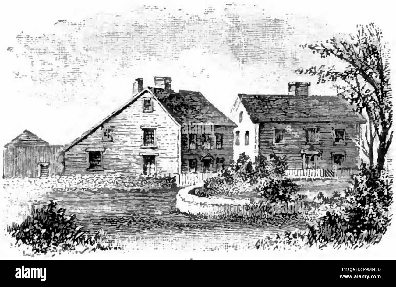 143 Appletons' Adams John Braintree homestead Banque D'Images 143 Appletons' Adams John Braintree homestead Banque D'Images