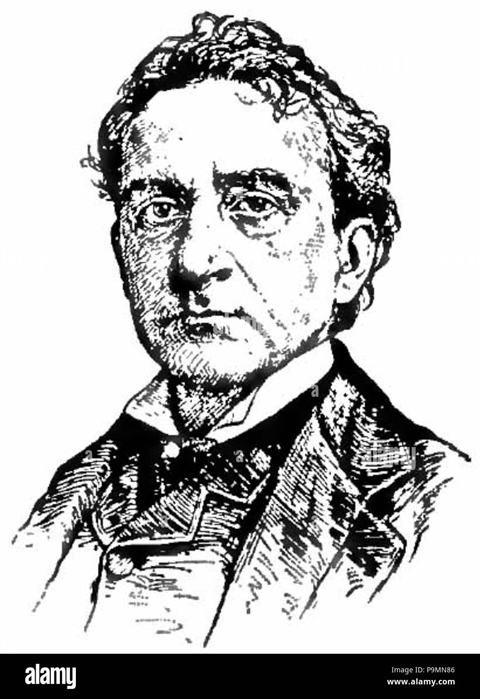 . Anglais : dessin Portrait de l'acteur Edwin Booth . publié 1900143 Appletons' Junius Brutus Booth - Edwin Banque D'Images