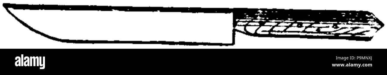 L'Art de la Reliure 158 p123 Couteaux allemand Banque D'Images