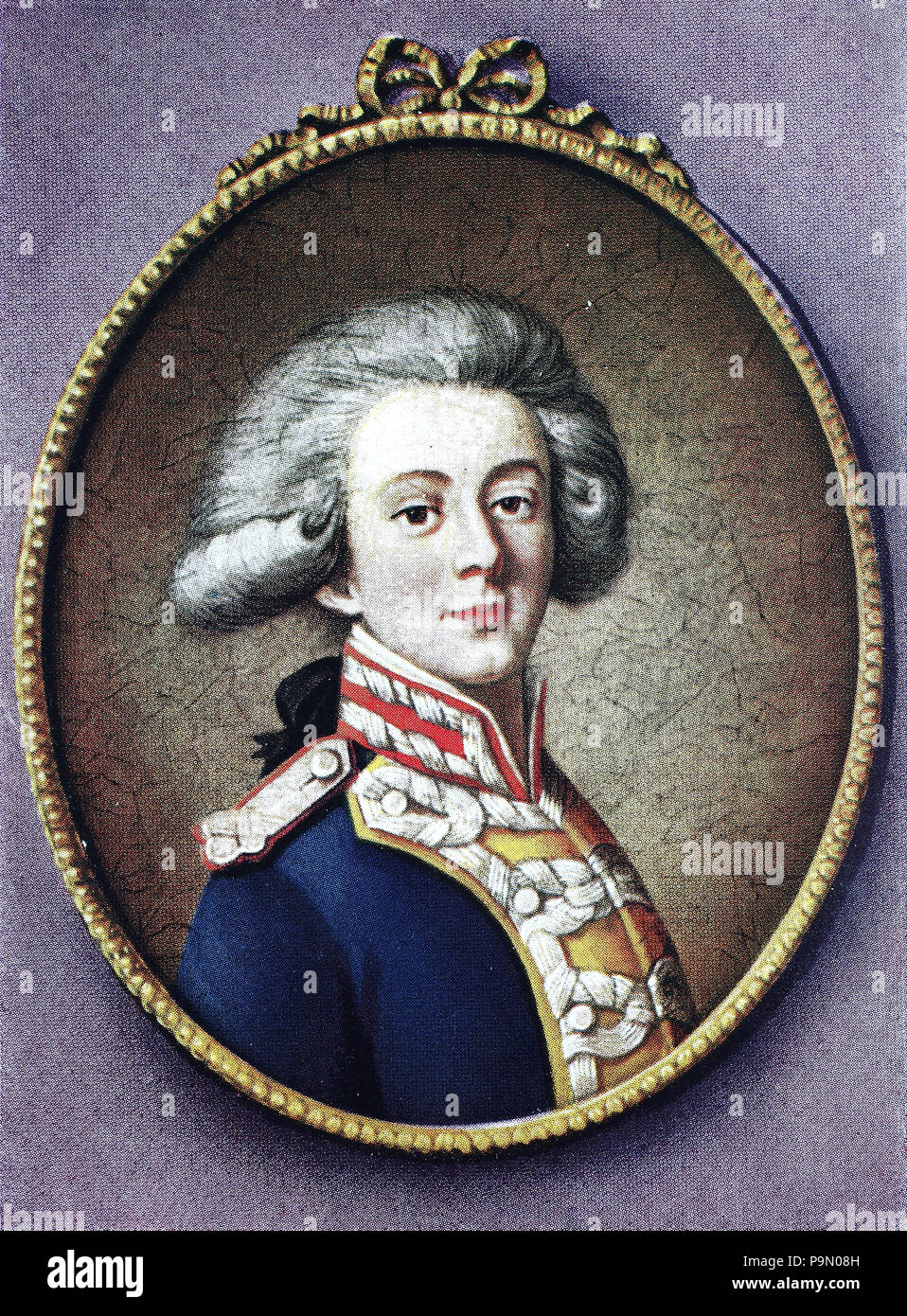 Marie-Joseph Paul Yves Roch Gilbert du Motier, Marquis de Lafayette, 6 septembre 1757 â€" 20 mai 1834, dans les Etats-Unis ont souvent connu simplement comme Lafayette, était un aristocrate français et officier militaire qui a combattu dans la guerre d'Indépendance américaine, digital l'amélioration de la reproduction de l'original d'imprimer à partir de l'année 1900 Banque D'Images