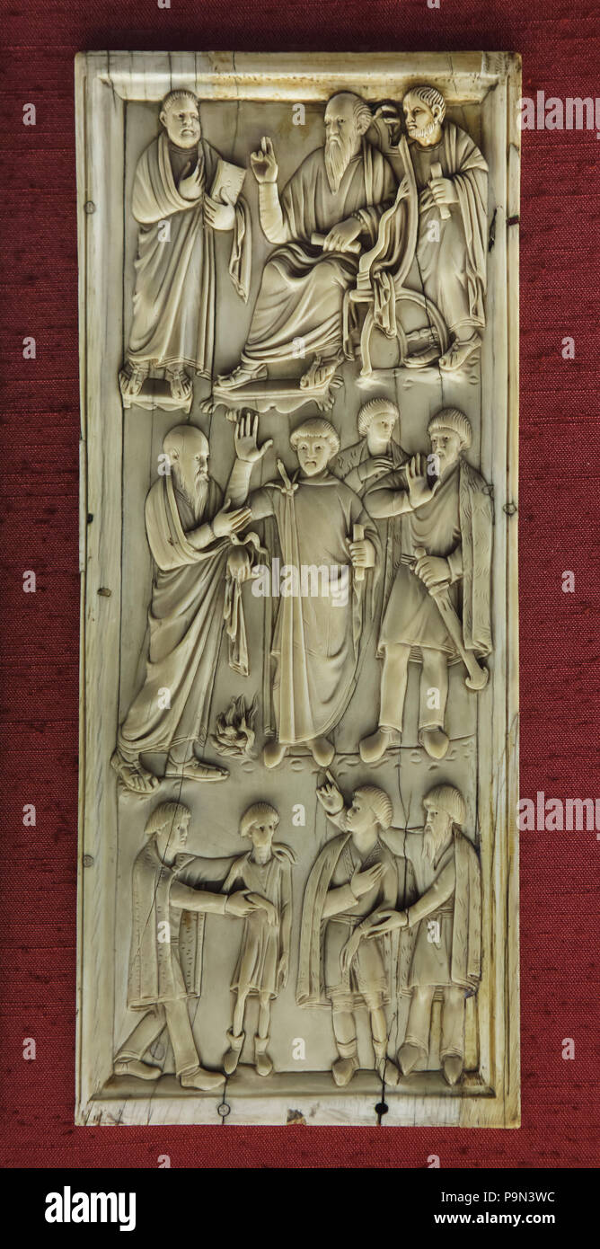 Scènes de la vie de saint Paul l'Apôtre représenté dans le panneau d ...