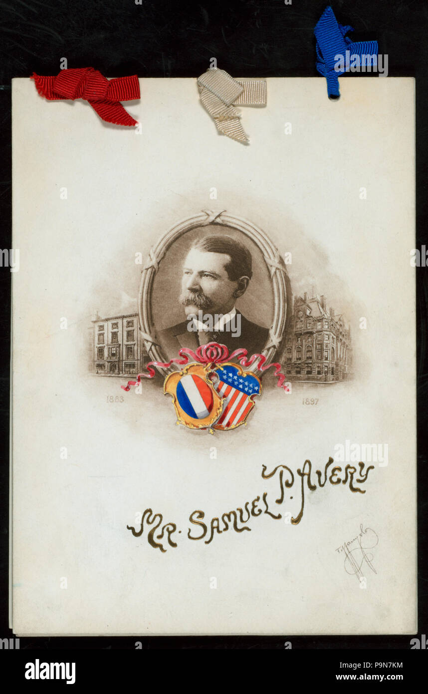 Dîner à 573 GEN. HORACE PORTER, l'Ambassadeur de France ; (détenu par) UNION LEAGUE CLUB (at) DU DELMONICO (HOTEL ;) (NYPL Hadès-270945-470653) Banque D'Images