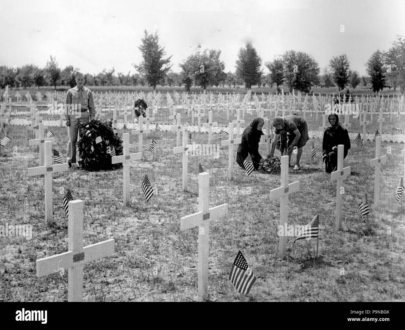 333 la seconde guerre mondiale cimetière de San Martino Carano (Mirandola) Banque D'Images