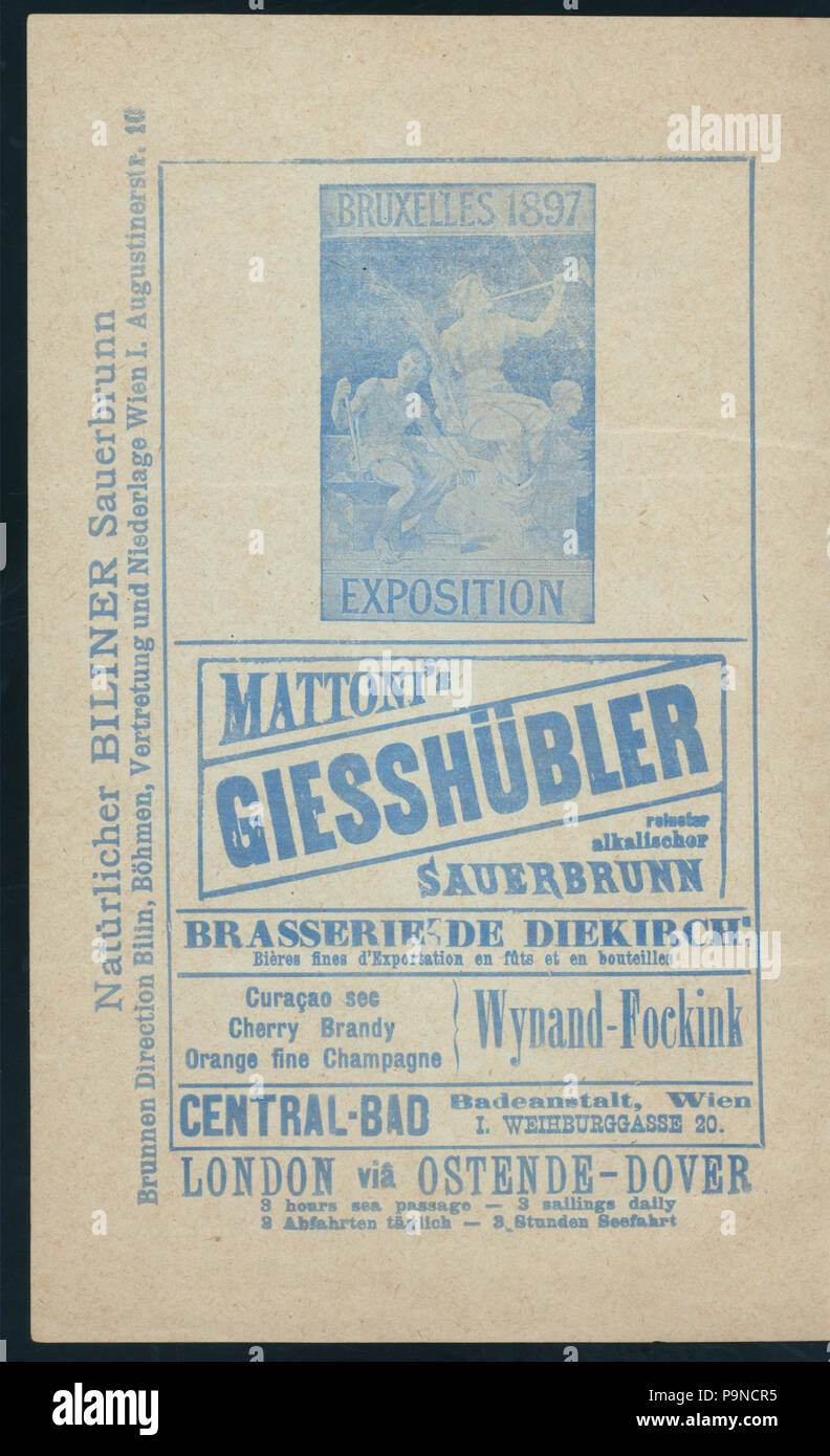 Le dîner (548) détenus par LUXUSZUG RAILROAD (at) OSTENDE-WIEN-EXPRESS (POUR ; RR ;) (NYPL)-270954-4000004237 Hades Banque D'Images