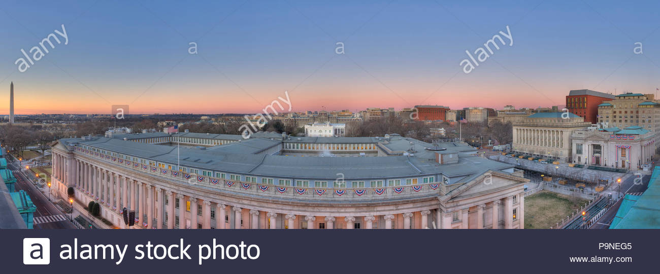 Voir De Il Maison Blanche Département Du Trésor Des Etats - 
