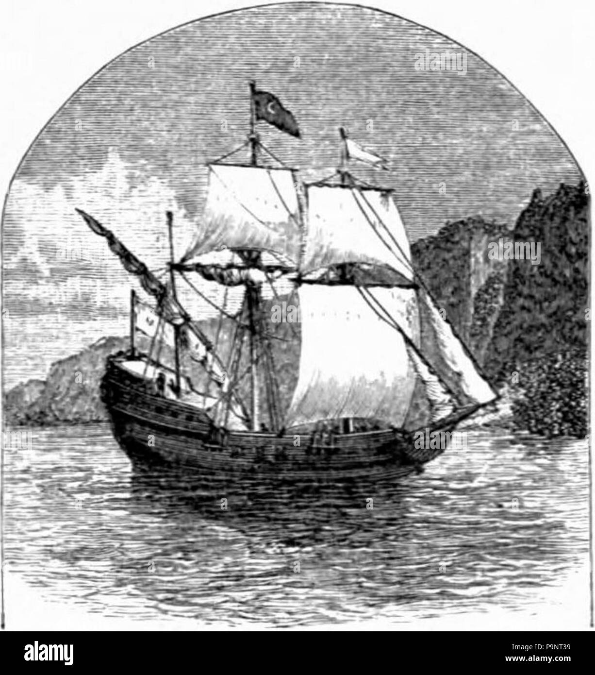 144 Appletons' Henry Hudson - Demi Lune Banque D'Images 144 Appletons' Henry Hudson - Demi Lune Banque D'Images
