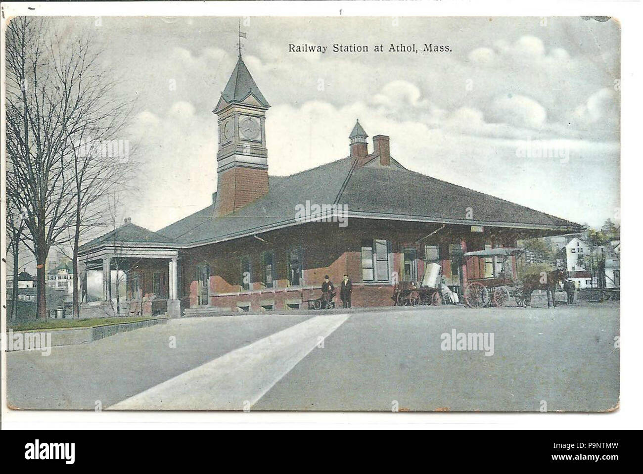 164 Carte postale de la gare Union Athol Banque D'Images