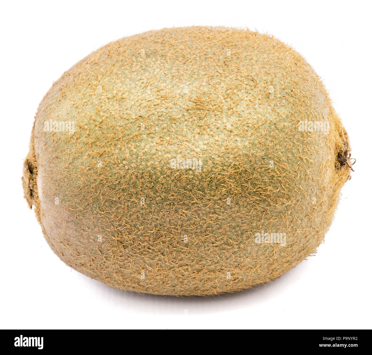 Un ensemble de kiwis (Chinese gooseberry) isolé sur fond blanc Banque D'Images