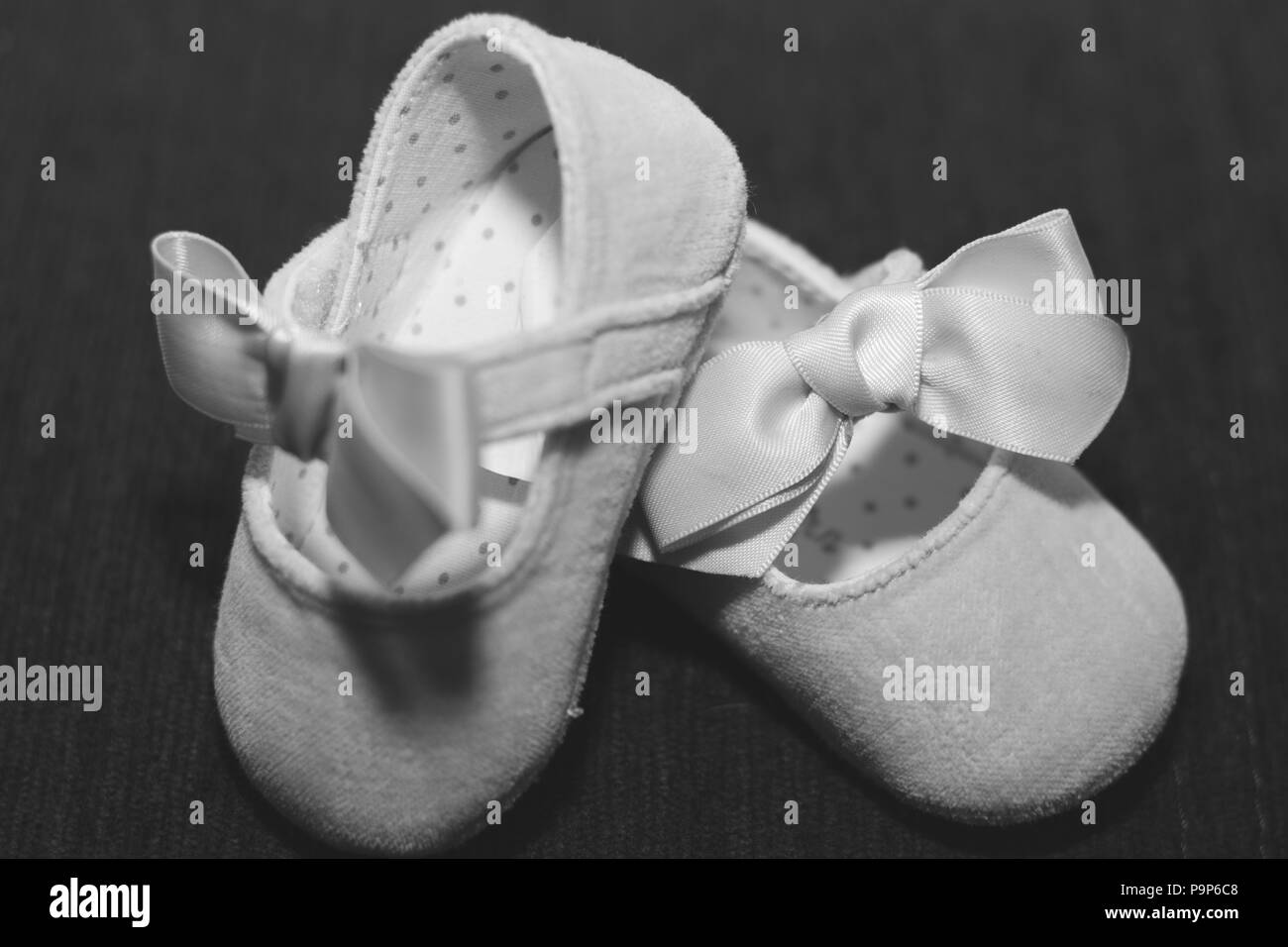 Petite fille chaussures macro close-up Banque D'Images