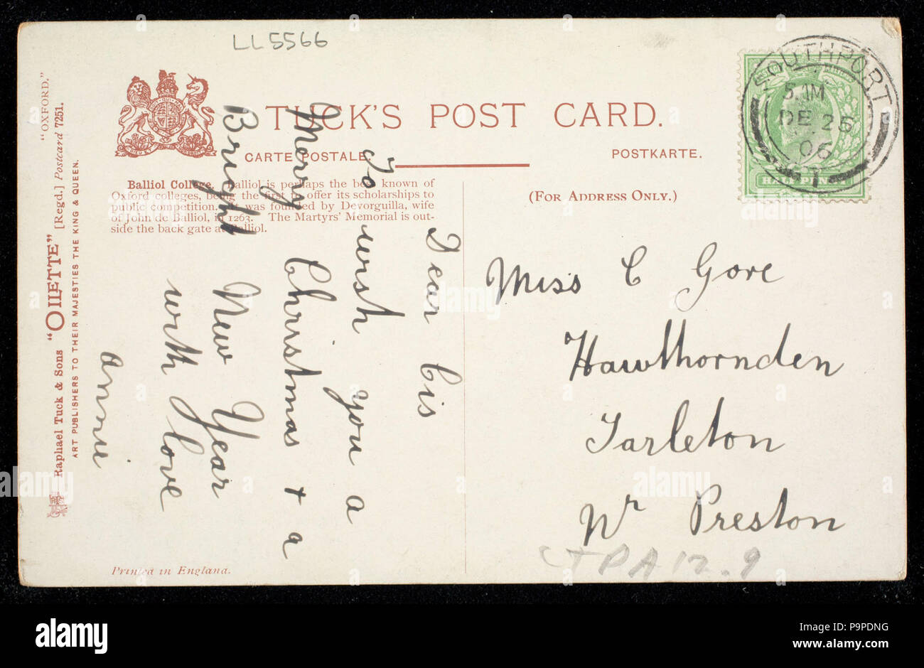 175 Mémorial des martyrs et au Balliol College d'Oxford. Npar (443983) Banque D'Images