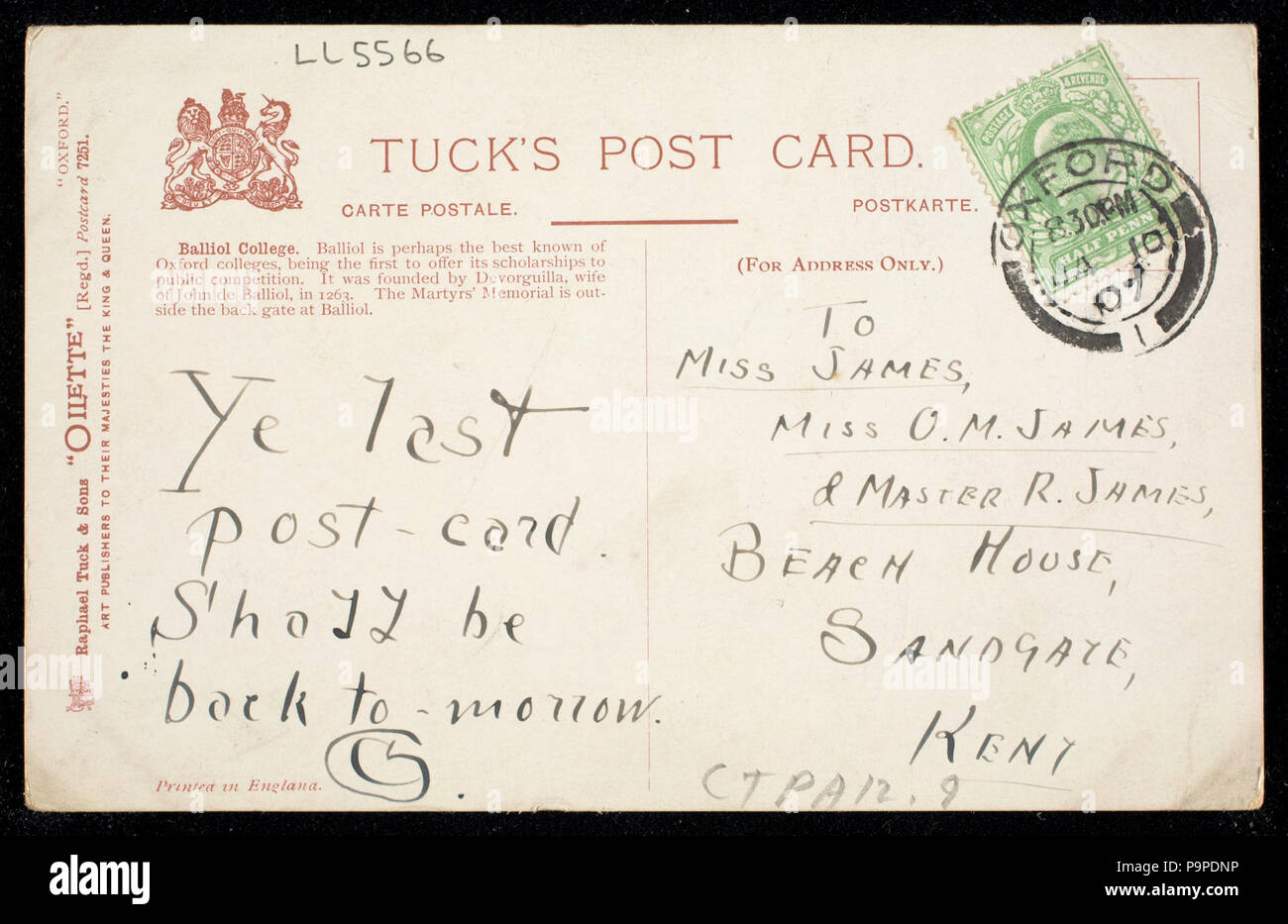 175 Mémorial des martyrs et au Balliol College, Oxford. Npar (437873) Banque D'Images