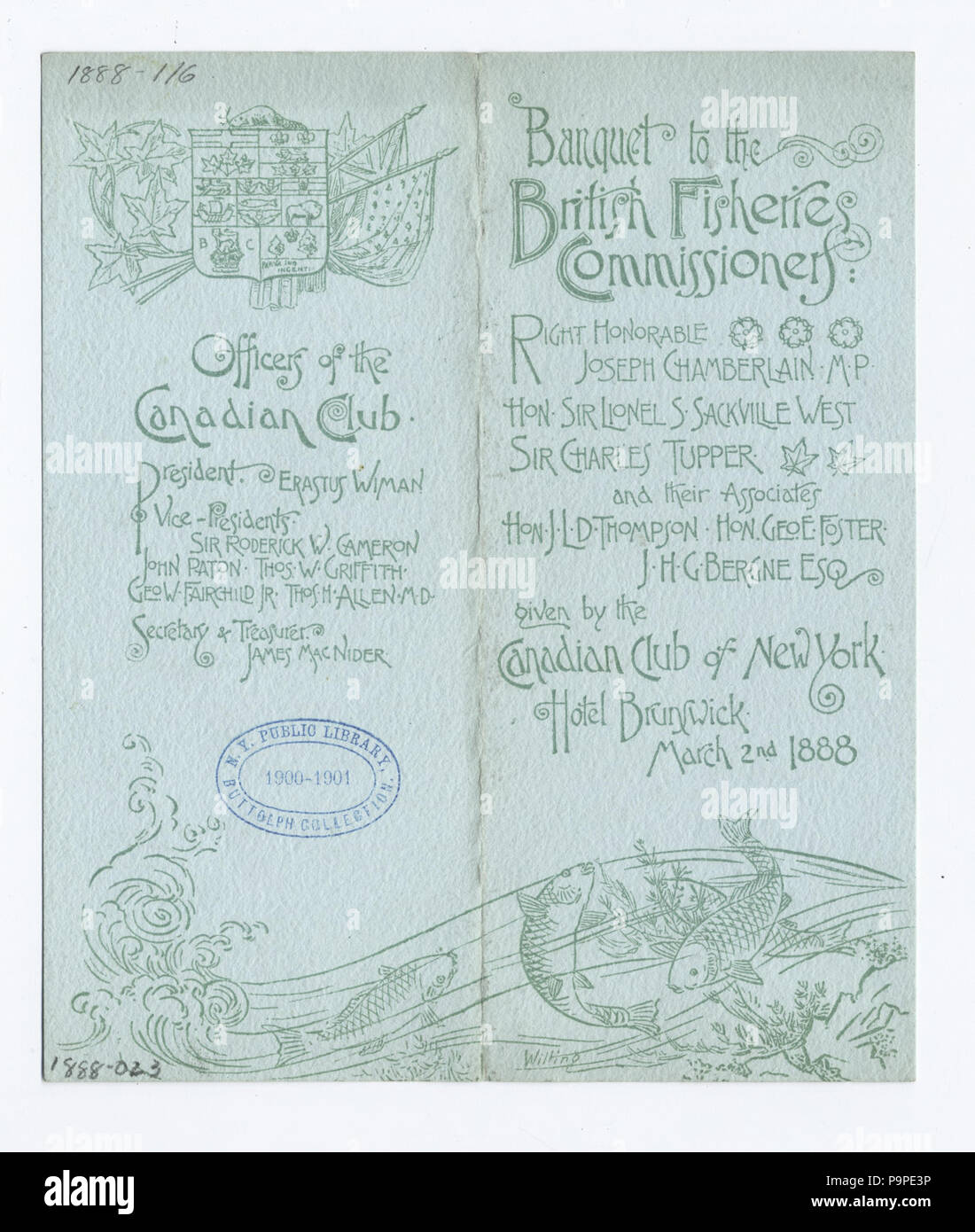 181 de la banquet de la pêche (NYPL Hadès-610381-459472) Banque D'Images