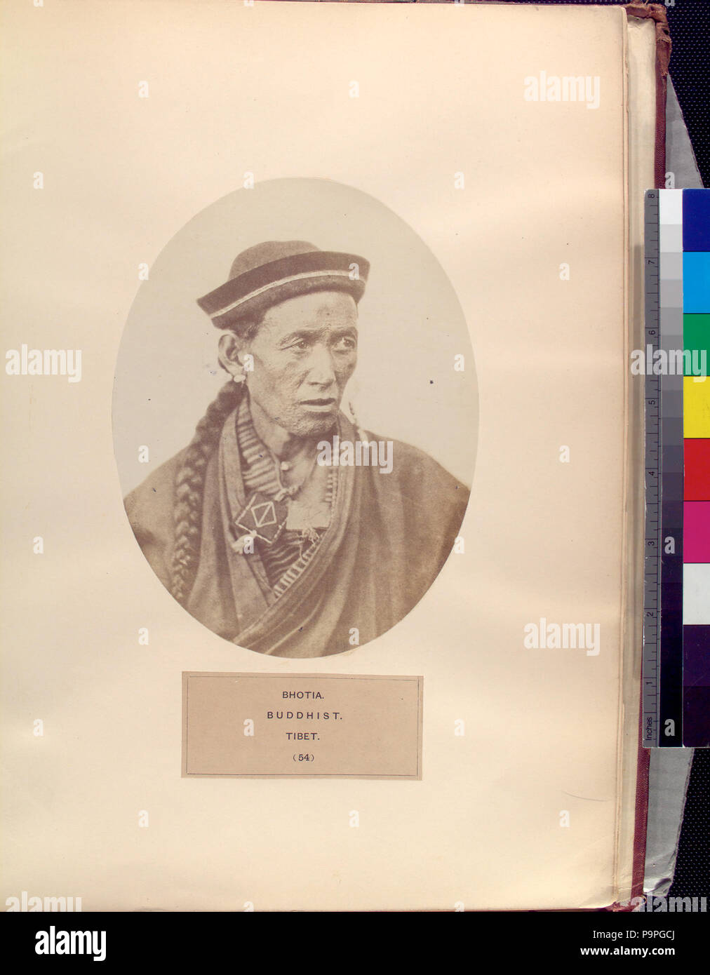 200 Bhotia, bouddhiste, le Tibet (NYPL)13409080-1125288 b Banque D'Images