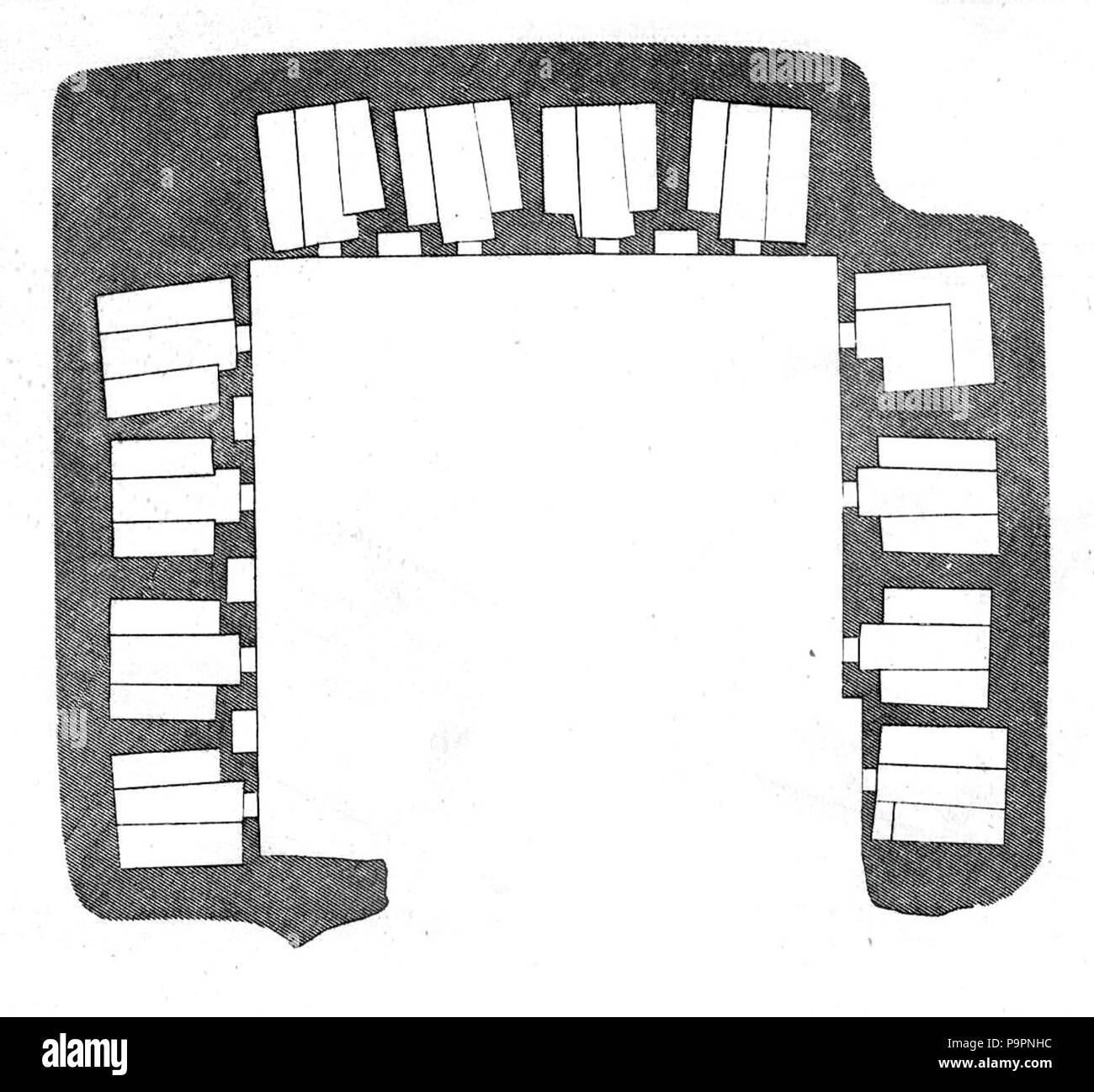 107 grotte Ajanta plan 12 Banque D'Images