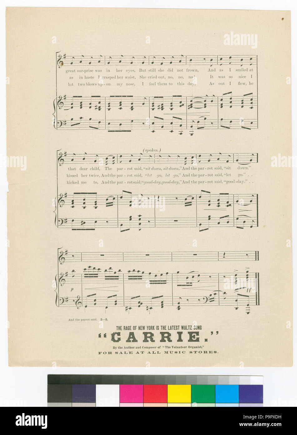 129 et le perroquet dit Hadès-454088-1699545 (NYPL) Banque D'Images