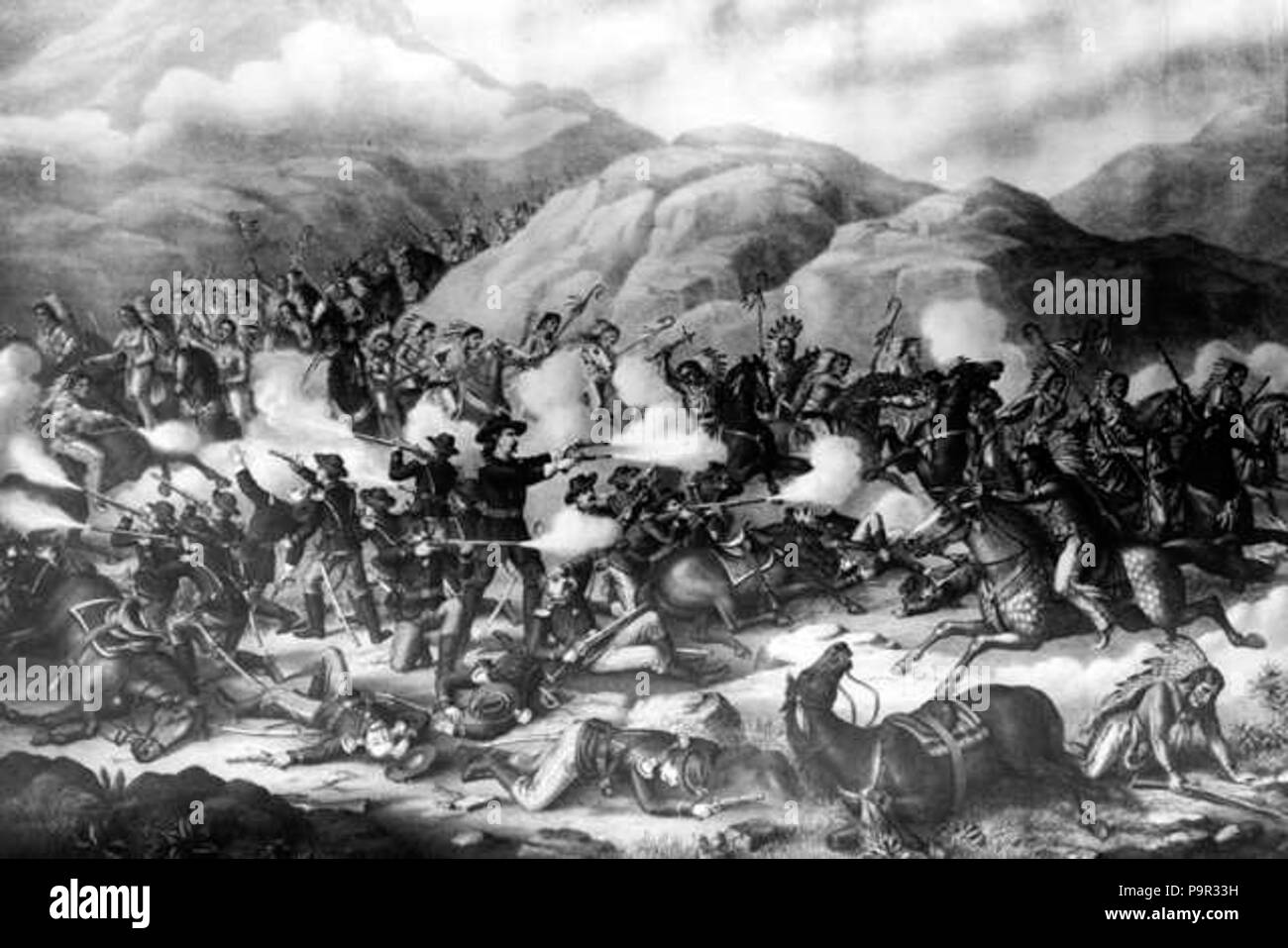 189 bataille de Little Big Horn Banque D'Images 189 bataille de Little Big Horn Banque D'Images