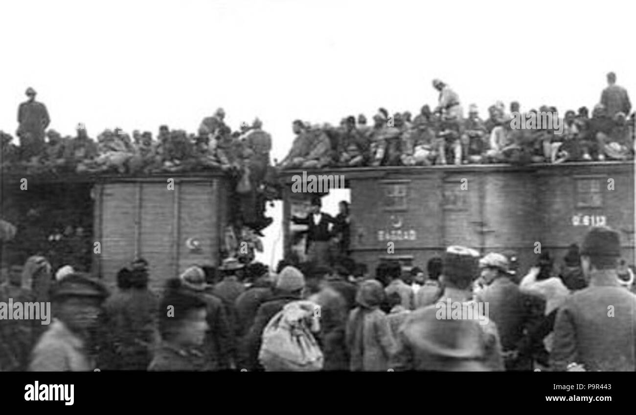 170 AWMG OttomanDemobTrain02134 Banque D'Images