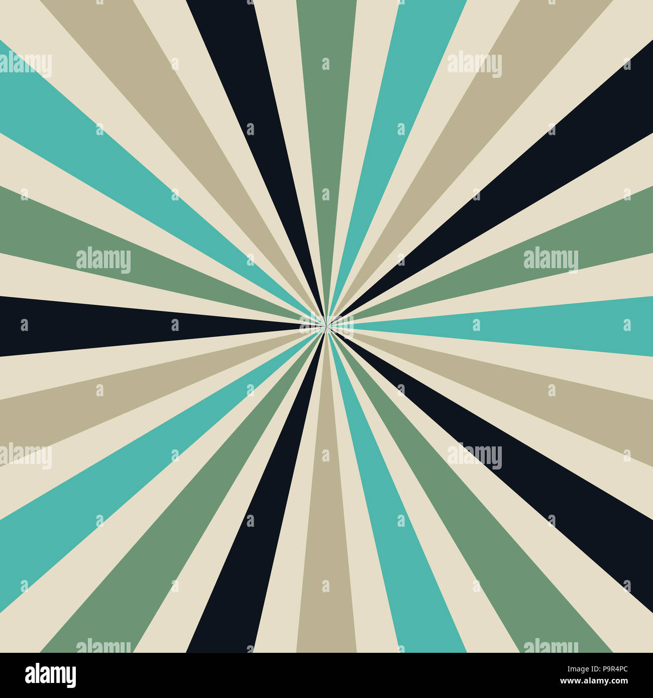 La Solarisation Ou Starburst Motif Avec Une Palette De Couleur