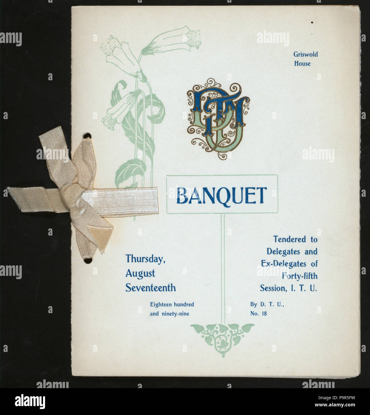 182 DÉLÉGUÉS DE BANQUET ET EX-DÉLÉGUÉS DE LA 45E SESSION,I.T.U. (Organisé par) D.T.U. NO.18 (at) "GRISWOLD, CHAMBRE(DETROIT,MICH)" (hôtel ;) (NYPL Hadès-271767-467927) Banque D'Images