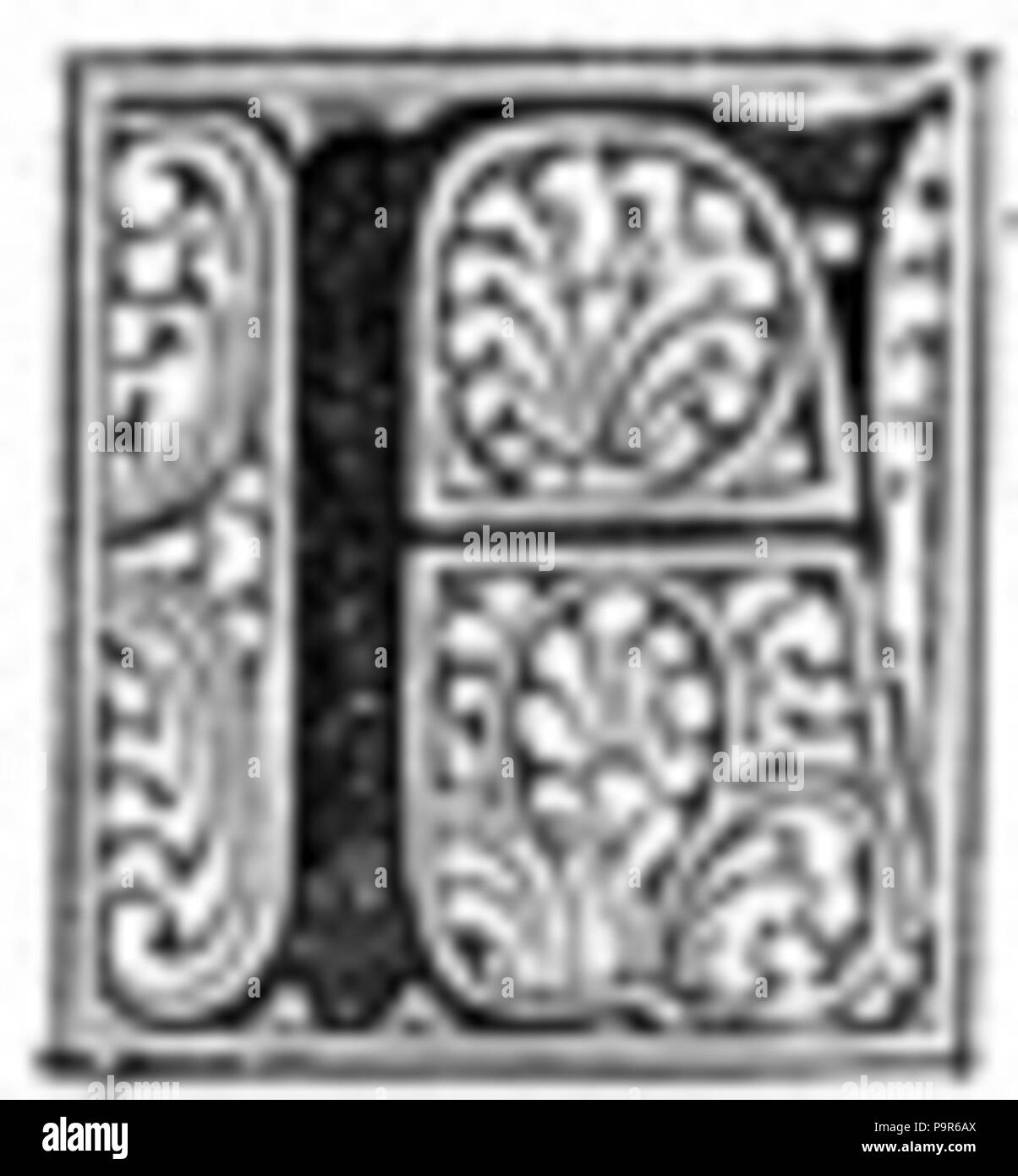 Bloc 211 Lettre F Banque D'Images