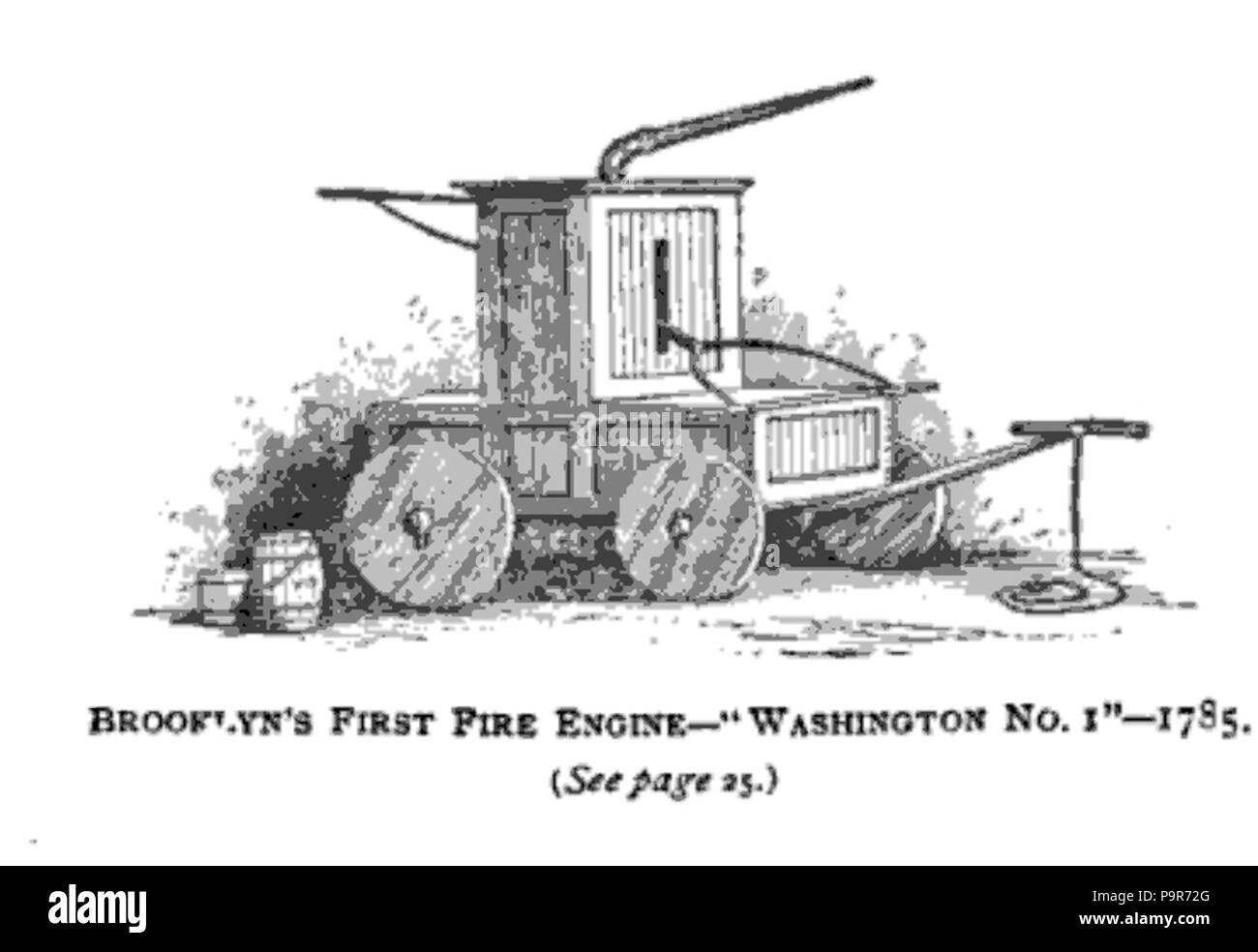 251 Brooklyn's first fire engine Banque D'Images