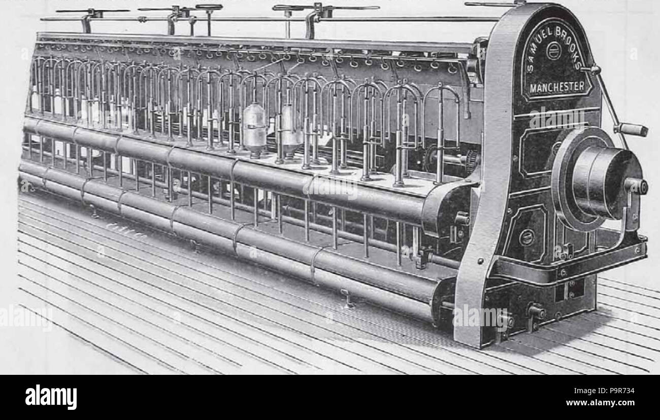 252 Brooks et Doxey Slubbing Frame TM Banque D'Images