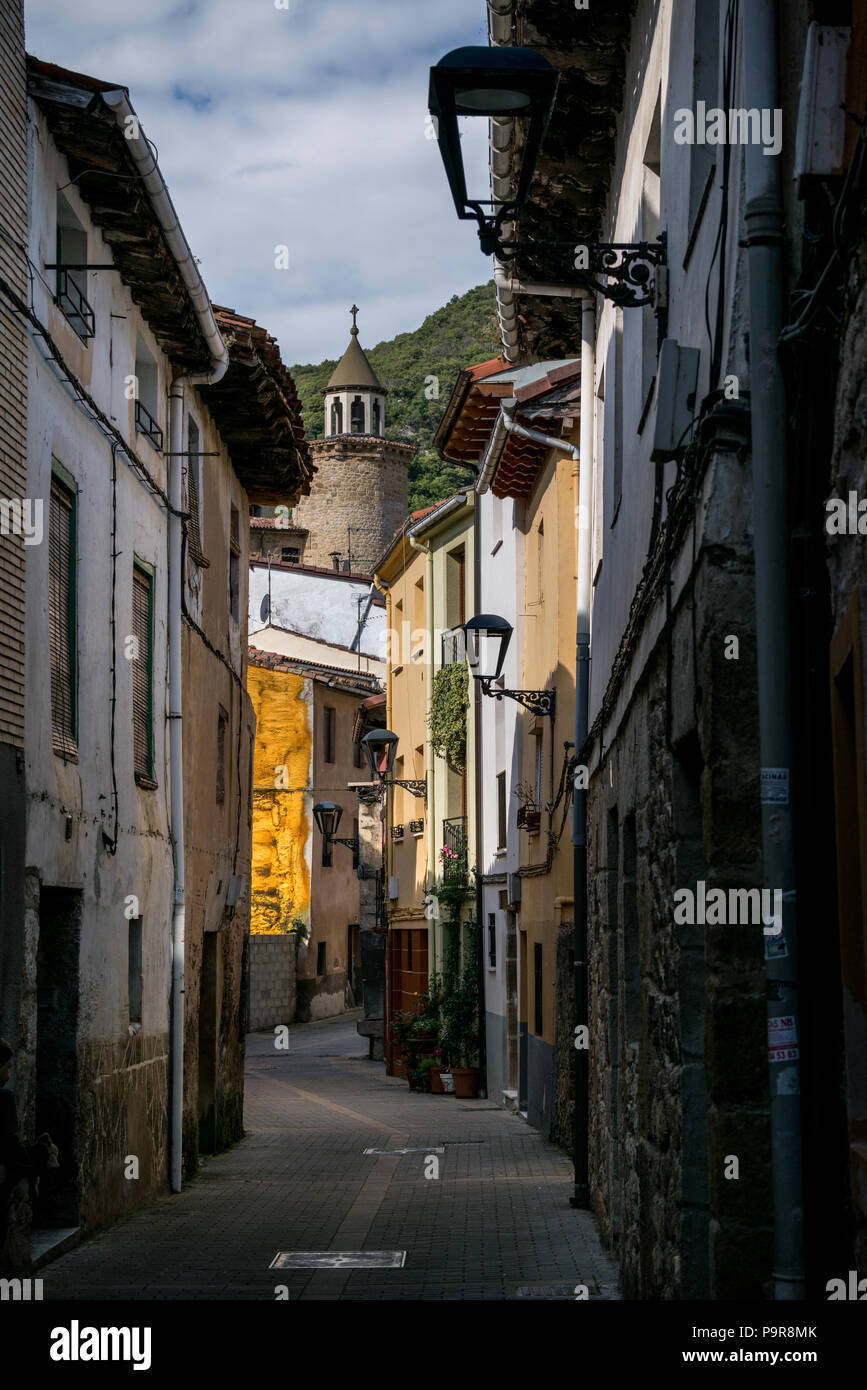 Petite ville Oña, Castille et Leon, Espagne Banque D'Images