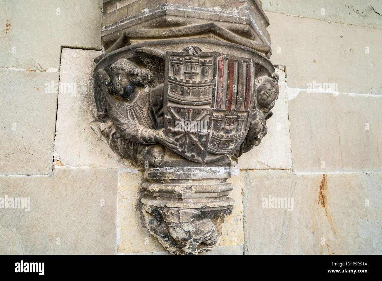 Monastère bénédictin de San Salvador de Oña du 11e siècle dans une petite ville de Oña, Castille et Leon, Espagne Banque D'Images