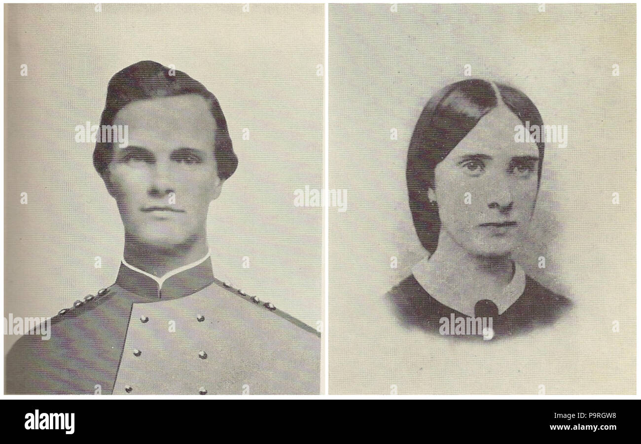 195 Benjamin Franklin Stringfellow (1840-1913) et le sud de belle Emma Green, amoureux séparés par la guerre civile Banque D'Images