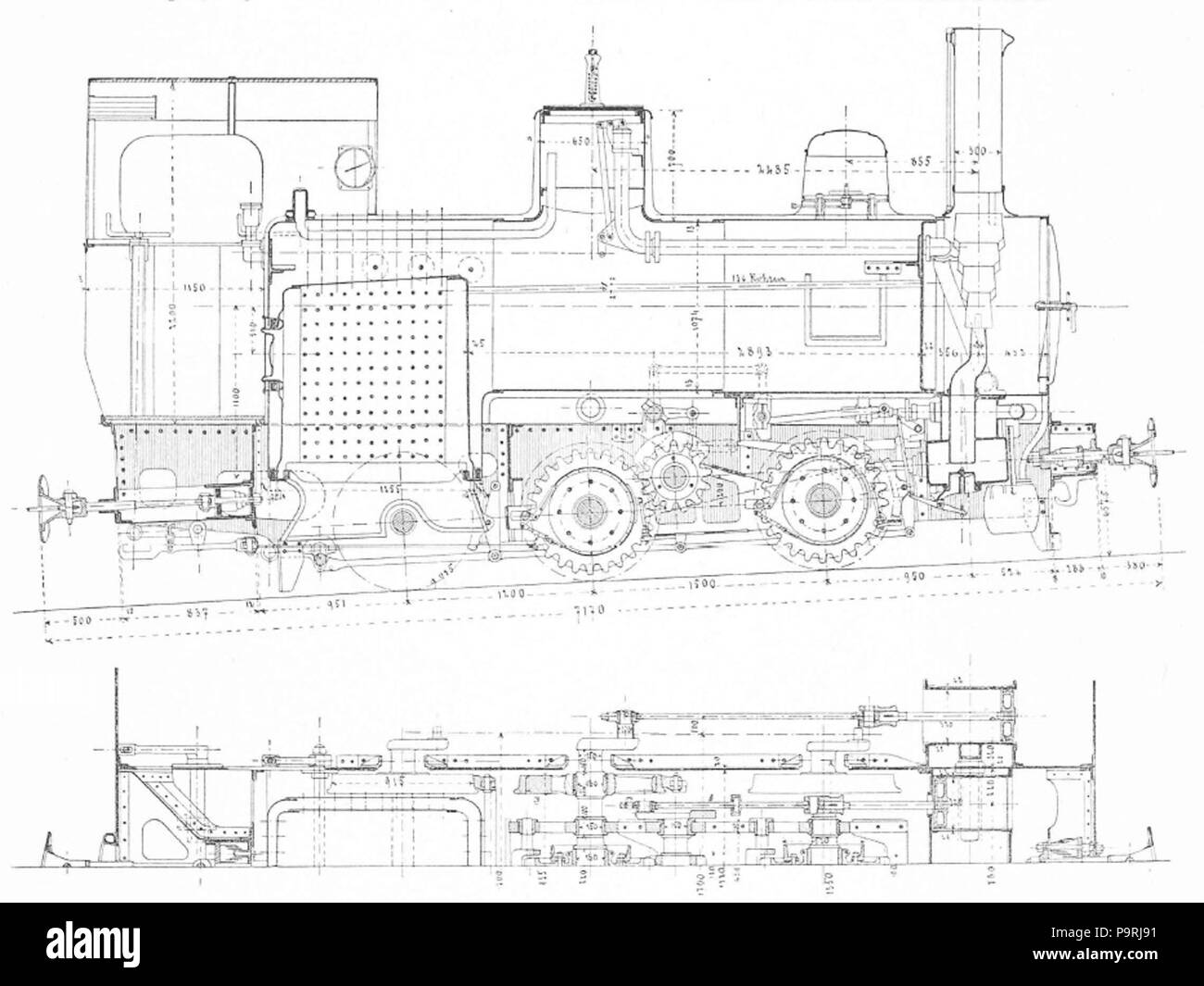 213 BOB HG 1-6 Typenskizze Banque D'Images
