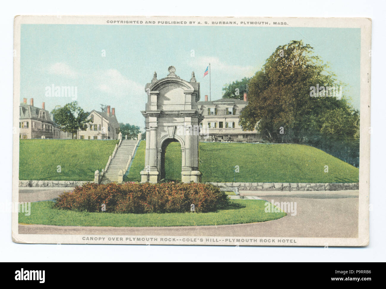 277 du couvert sur Plymouth Rock - Cole's Hill - Plymouth Rock Hotel (NYPL b12647398-79404) Banque D'Images