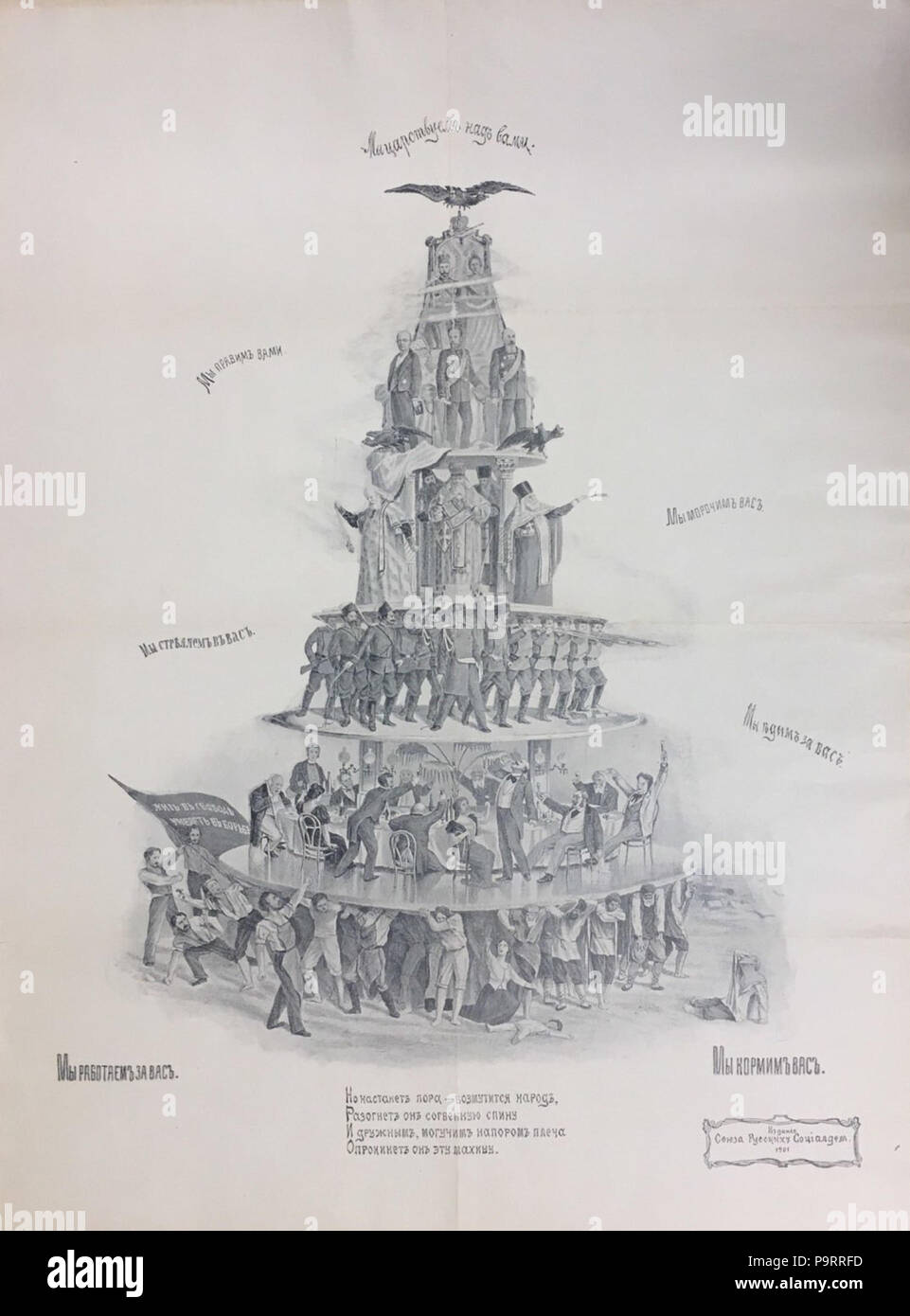 278 pyramide capitaliste 1900 Banque D'Images