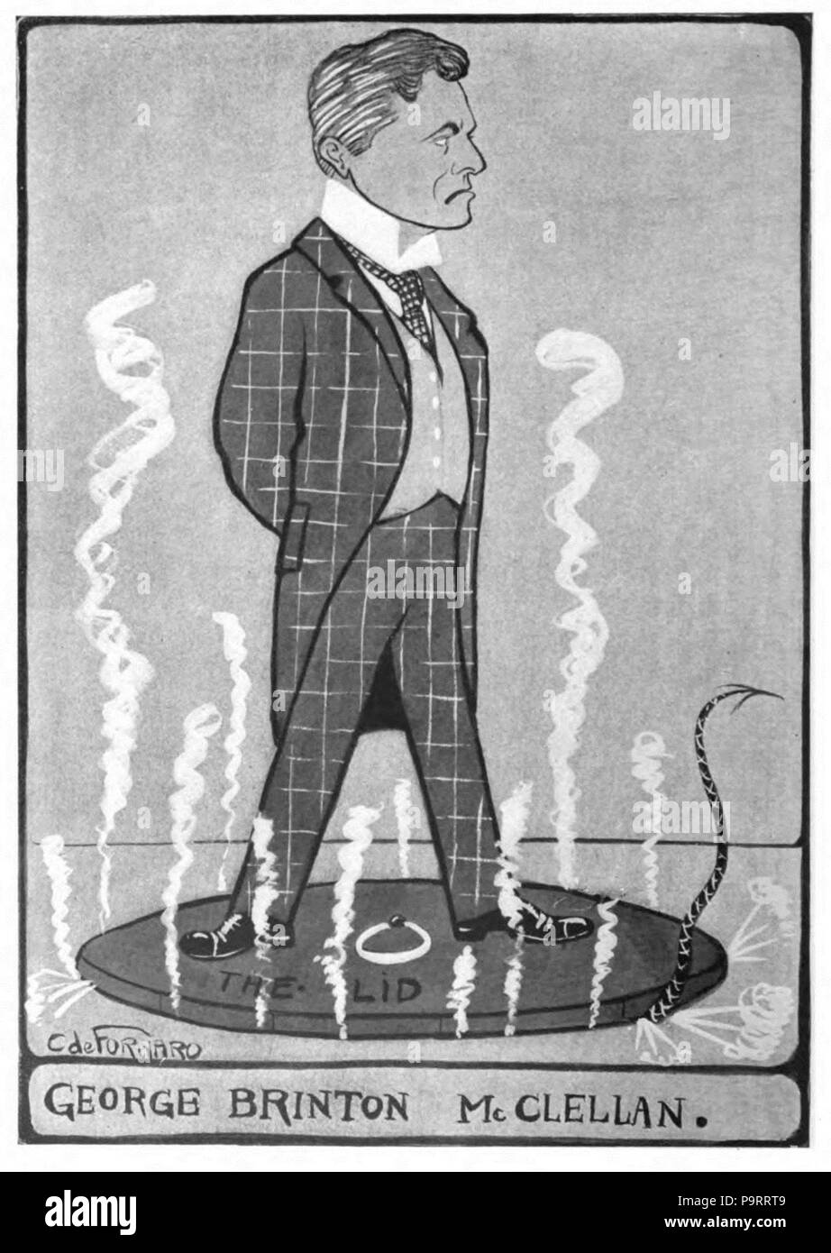 280 Caricature de George B. McClellan Jr Banque D'Images