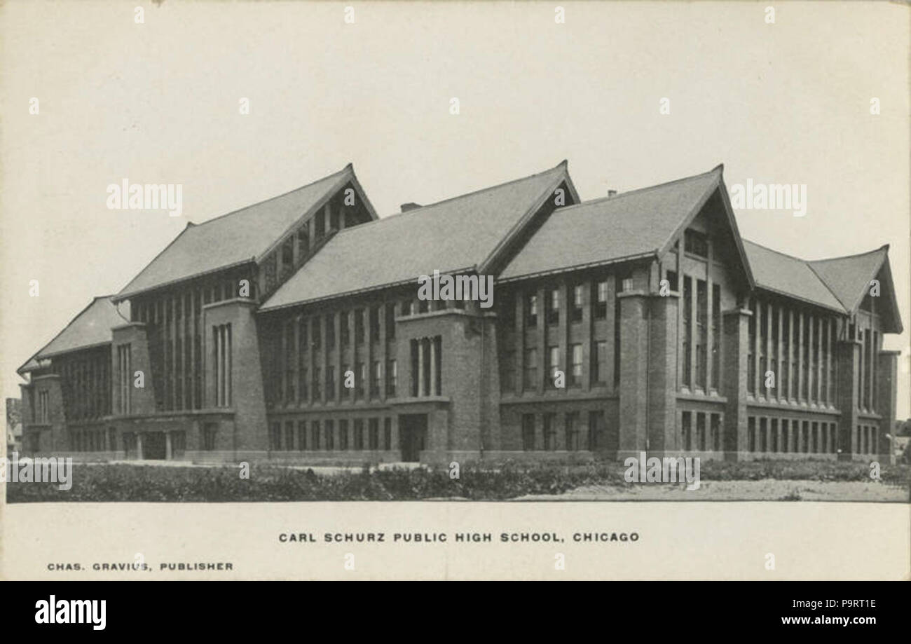 281 Carl Schurz Public High School, Chicago (NPAR) 415477 Banque D'Images