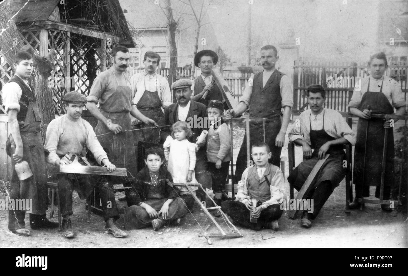 282 Carpenter, tableau, travailleur, outil, pres, a vu, tablier Fortepan 60365 Banque D'Images