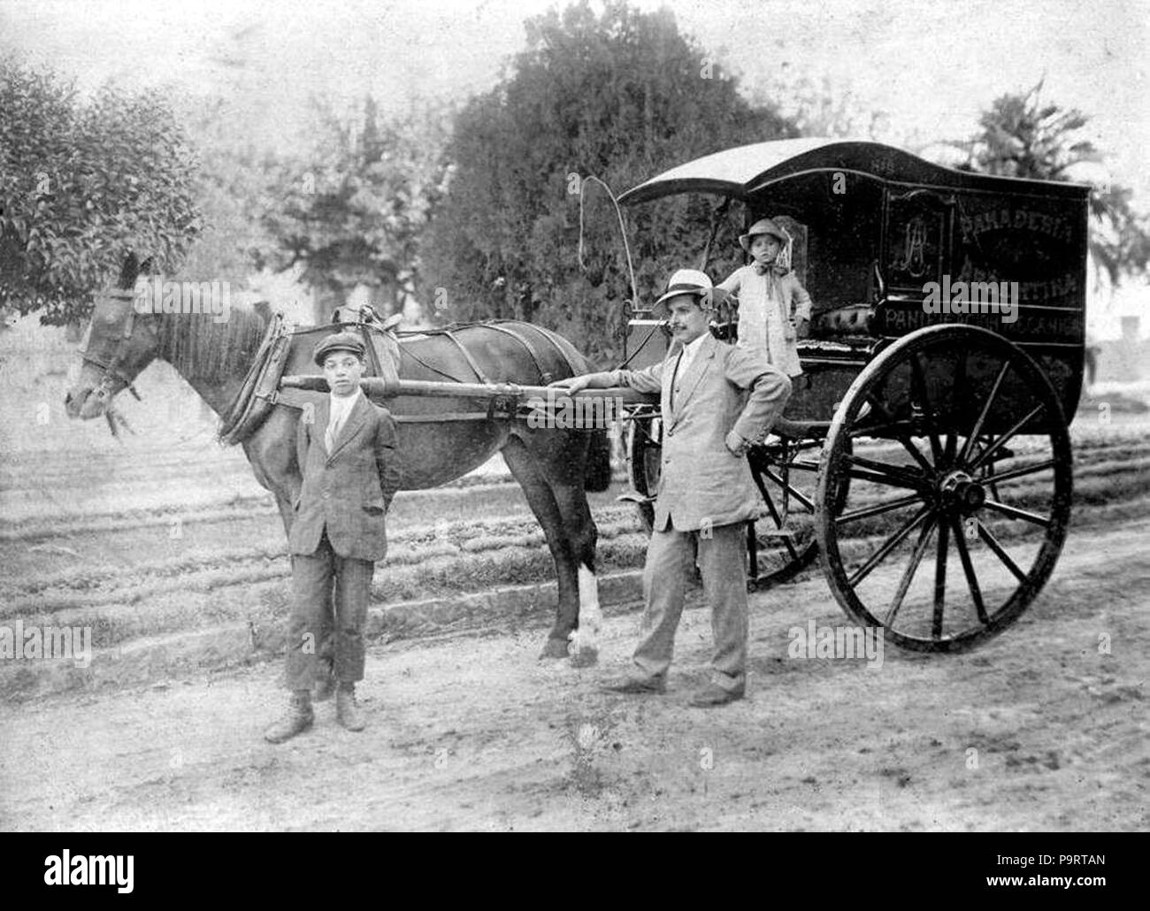 283 Carro reparto panaderia rosario Banque D'Images