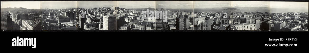 85 Un panorama de San Francisco, Californie montrant la ville reconstruite, février 1912 photographié RCAC2007662099 Banque D'Images