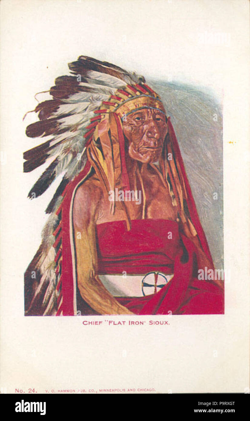 Chef d'un fer plat de 305 "Sioux" (NPAR) 428652 Banque D'Images