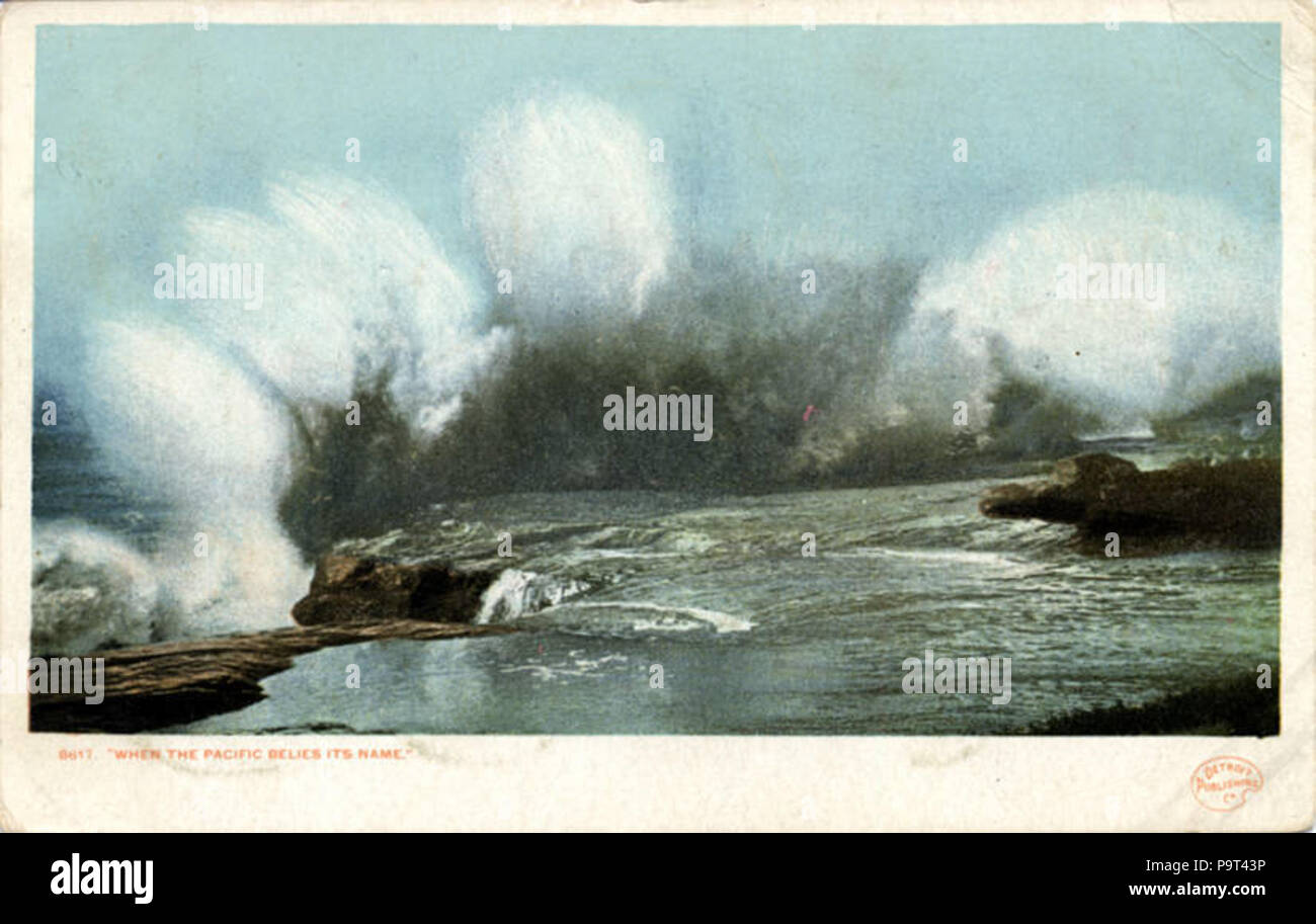 266 California - "Quand le pacifique contraste avec son nom (NPAR) 431669 Banque D'Images