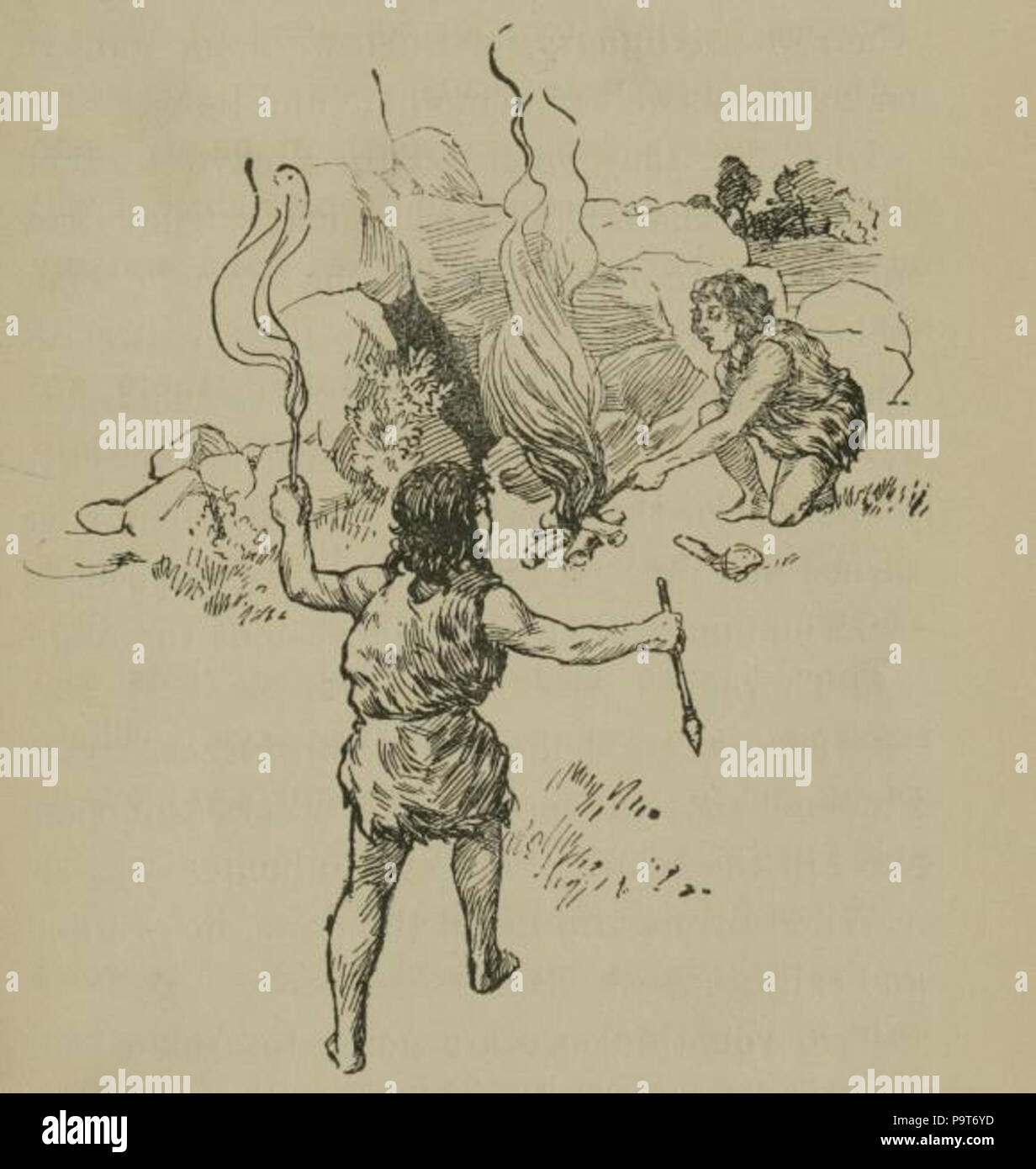 . Ce fichier n'a pas de description, et peut être n'ont pas d'autres informations. Veuillez fournir une description explicite de ce fichier. . Avant 1923 291 2 Caveman Banque D'Images