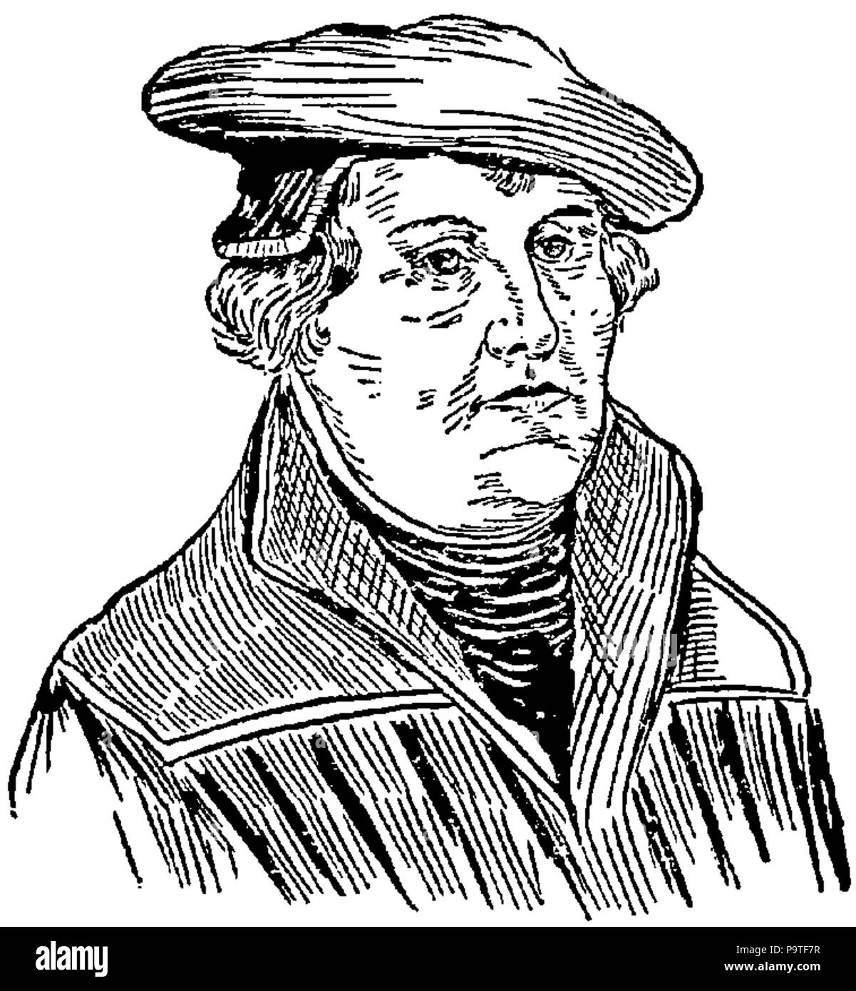 335 Collier's 1921 Martin Luther Banque D'Images