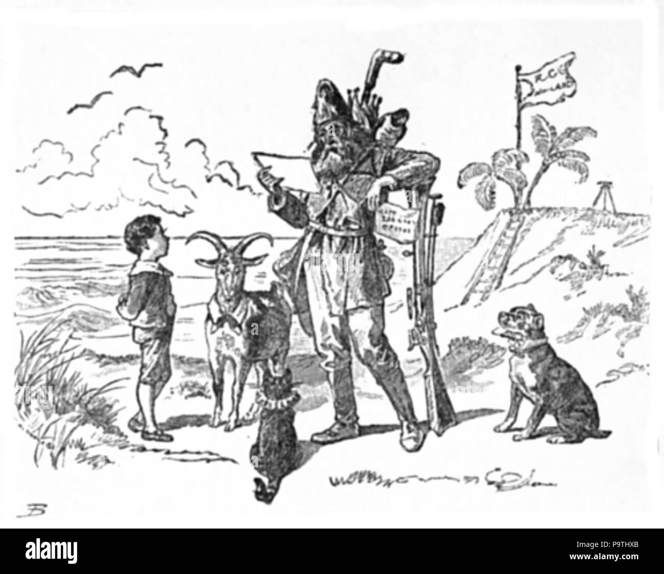 374 Davy et le Gobelin 023 Banque D'Images