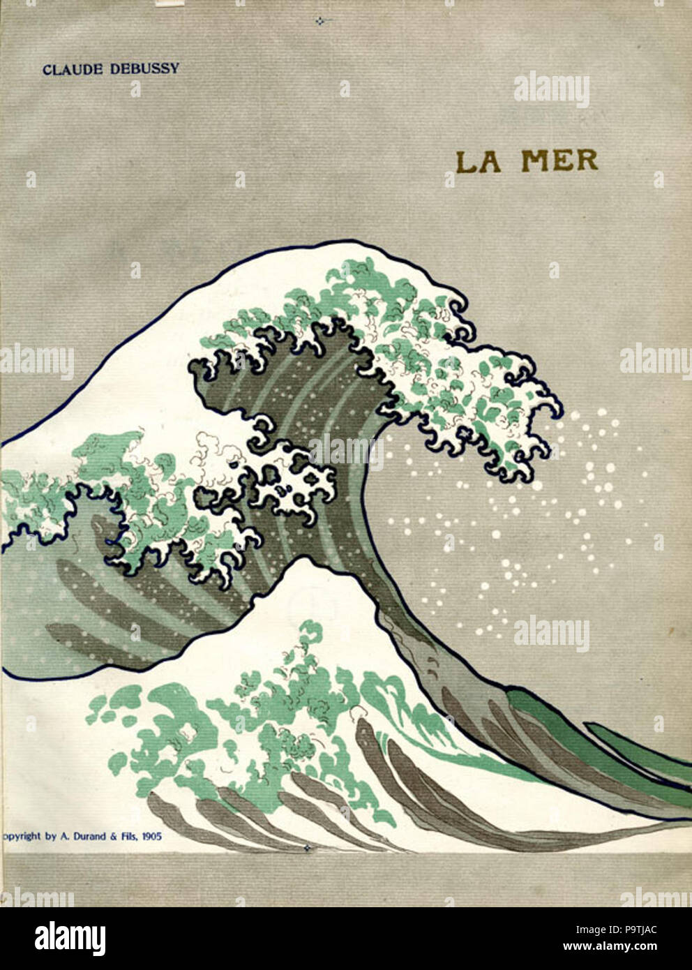 377 Debussy - La Mer - La grande vague d'Hokusai de Kanaga Banque D'Images