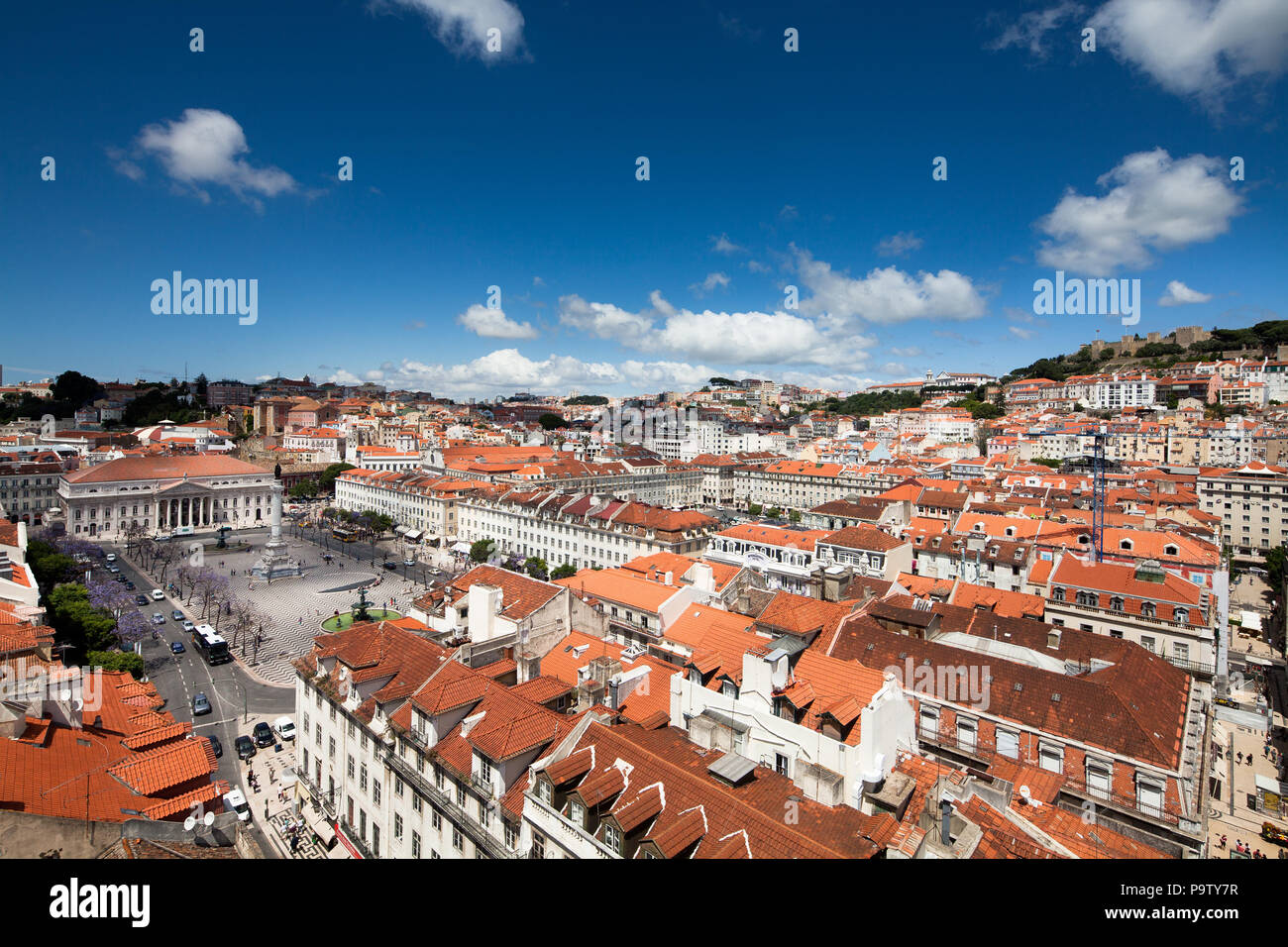 Vue sur la ville de Lisbonne Banque D'Images
