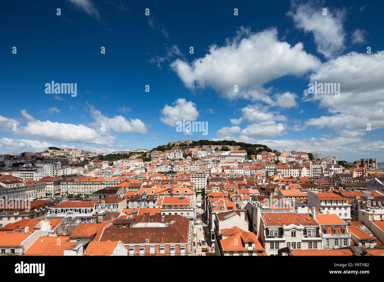 Vue sur la ville de Lisbonne Banque D'Images