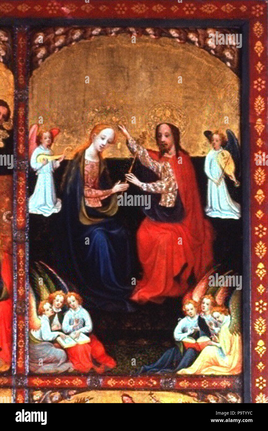 [Bildindex der Kunst und Architektur] 353 couronnement de Marie 737 DU WRM Banque D'Images