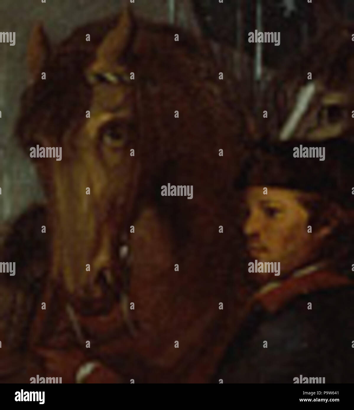 Détail 386 "George Washington à Princeton" William Lee (service) Banque D'Images